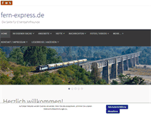 Tablet Screenshot of fern-express.de